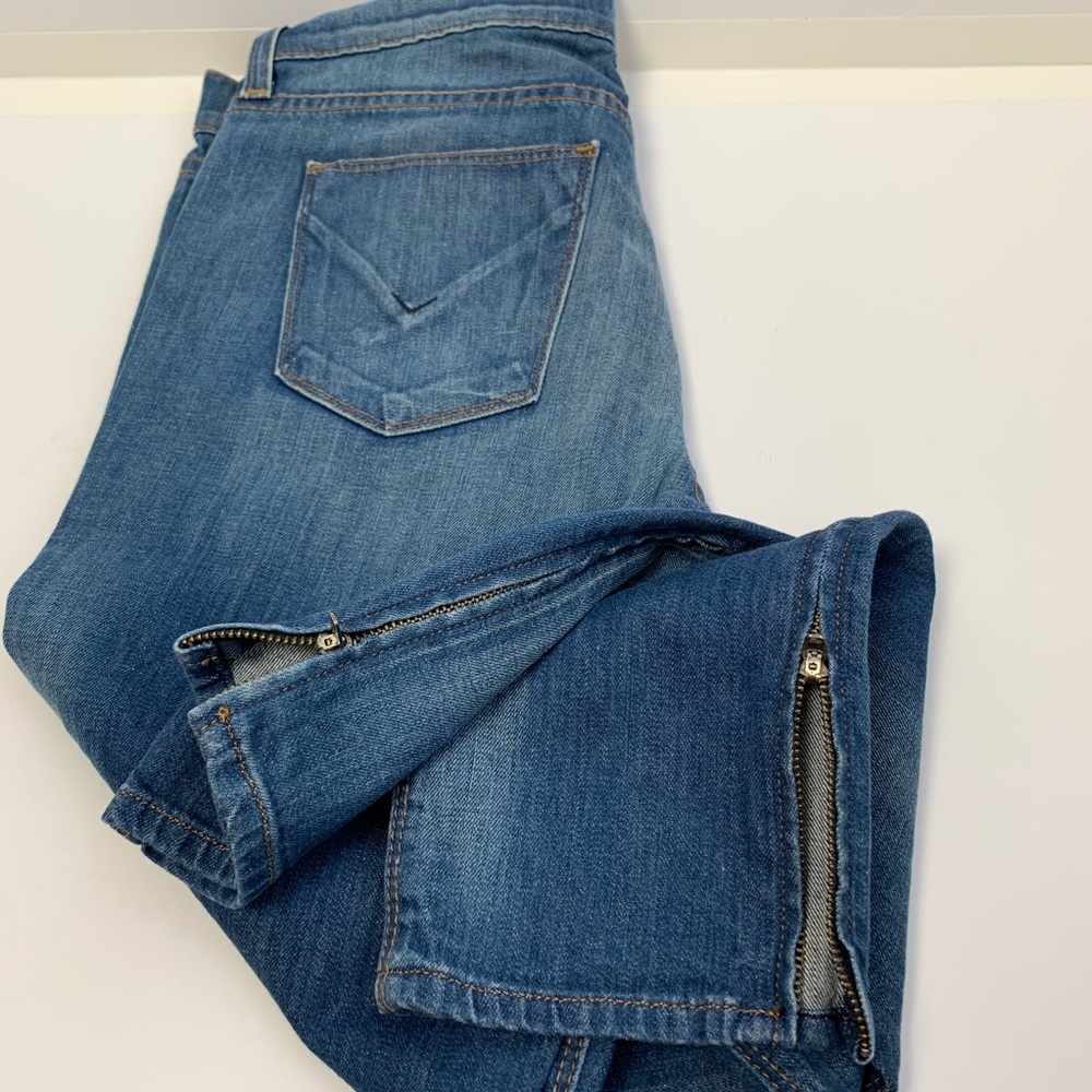 Hudson  ankle zipped cropped  skinny  jeans